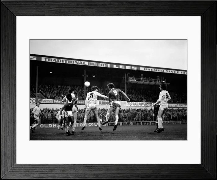Framed Print : English League Division Two match. Oldham Athletic 1 v Chelsea 0 Framed Print : English League Division Two match. Oldham Athletic 1 v Chelsea 0