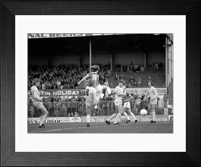 Framed Print : English League Division Two match. Oldham Athletic 1 v Chelsea 0 Framed Print : English League Division Two match. Oldham Athletic 1 v Chelsea 0