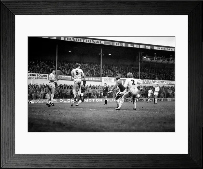 Framed Print : English League Division Two match. Oldham Athletic 1 v Chelsea 0 Framed Print : English League Division Two match. Oldham Athletic 1 v Chelsea 0