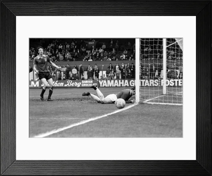 Framed Print : Stoke City 2 v. Sunderland 0. Division One Football. April 1981 MF02-18-031 Framed Print : Stoke City 2 v. Sunderland 0. Division One Football. April 1981 MF02-18-031