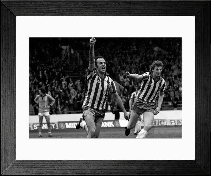 Framed Print : Sheffield Wednesday 3 v. Luton 1. Division Two Football. April 1981 MF02-14-029