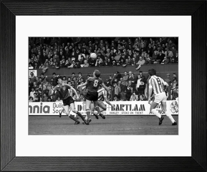Framed Print : Stoke City 2 v. Sunderland 0. Division One Football. April 1981 MF02-18-012