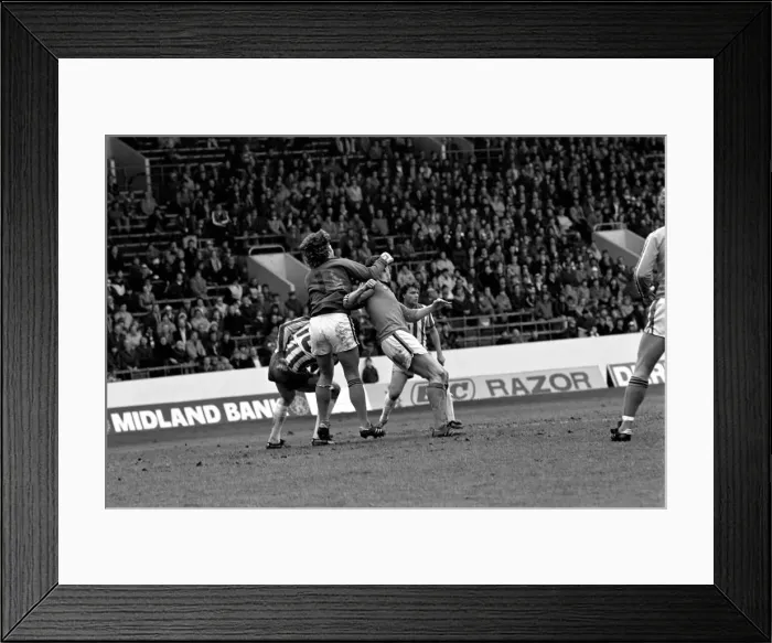 Framed Print : Sheffield Wednesday 3 v. Luton 1. Division Two Football. April 1981 MF02-14-014