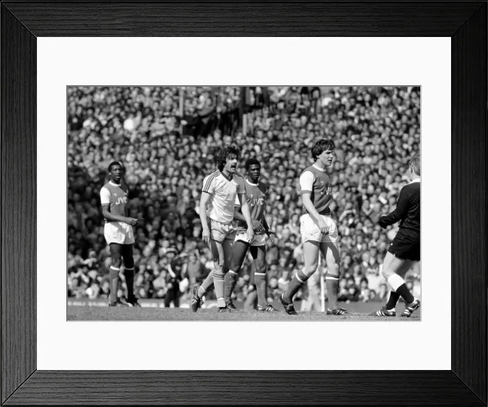 Framed Print : English League Division One match at Highbury. Arsenal 2 v West Ham United 0 Framed Print : English League Division One match at Highbury. Arsenal 2 v West Ham United 0