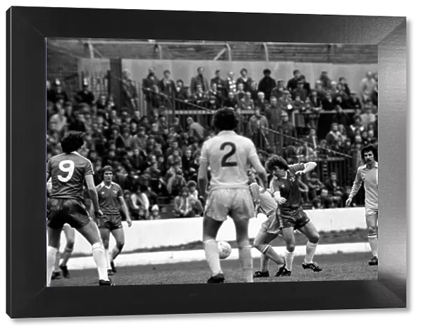 Chelsea 1 v. Cardiff 0. Division 2 football. March 1980 LF01-34-055