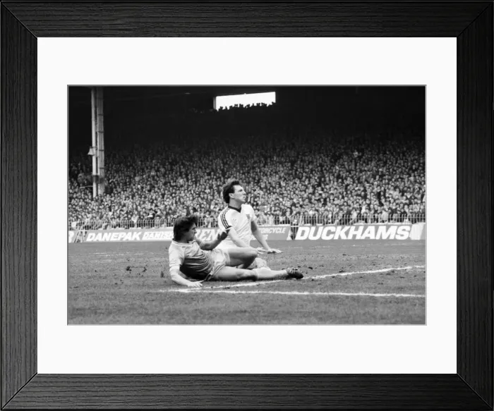 Framed Print : Manchester City 0 v. West Ham United 1. April 1982 MF06-23-045 Local Caption Framed Print : Manchester City 0 v. West Ham United 1. April 1982 MF06-23-045 Local Caption