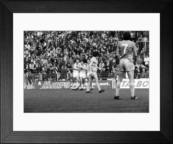 Framed Print : Manchester City 0 v. West Ham United 1. April 1982 MF06-23-052 Local Caption Framed Print : Manchester City 0 v. West Ham United 1. April 1982 MF06-23-052 Local Caption