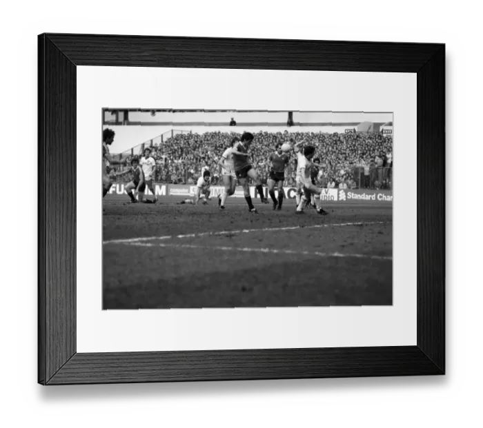 Framed Print : Leeds United 0 v. Manchester United 0. April 1982 MF06-22-060 Local Caption Framed Print : Leeds United 0 v. Manchester United 0. April 1982 MF06-22-060 Local Caption