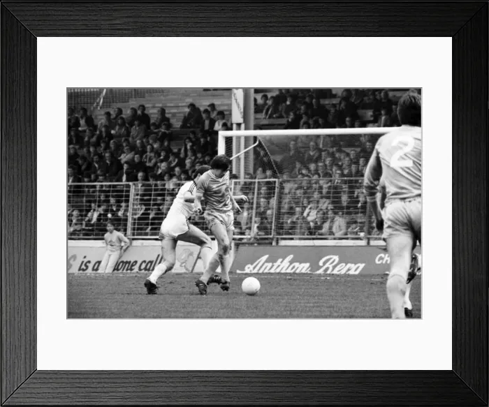 Framed Print : Manchester City 0 v. West Ham United 1. April 1982 MF06-23-022 Local Caption Framed Print : Manchester City 0 v. West Ham United 1. April 1982 MF06-23-022 Local Caption