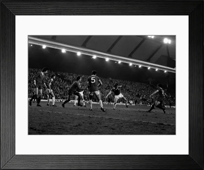 Framed Print : English League Division One match at Anfield. Liverpool 3 v Everton 1 Framed Print : English League Division One match at Anfield. Liverpool 3 v Everton 1