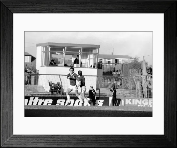 Framed Print : Oldham 3 v. Newcastle United 1. Division 2 Football October 1981 MF04-13-051 Framed Print : Oldham 3 v. Newcastle United 1. Division 2 Football October 1981 MF04-13-051