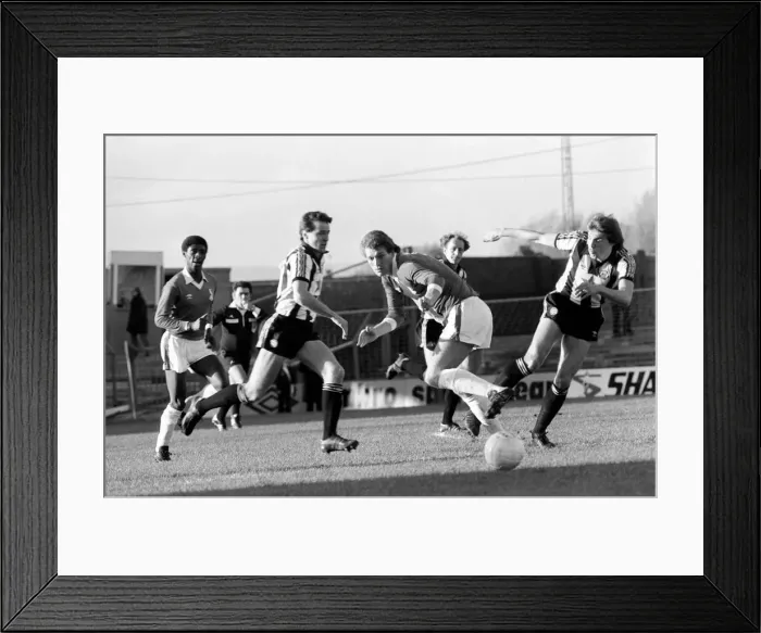 Framed Print : Oldham 3 v. Newcastle United 1. Division 2 Football October 1981 MF04-13-048 Framed Print : Oldham 3 v. Newcastle United 1. Division 2 Football October 1981 MF04-13-048