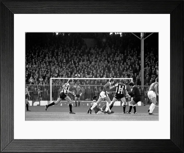 Framed Print : Oldham 3 v. Newcastle United 1. Division 2 Football October 1981 MF04-13-013 Framed Print : Oldham 3 v. Newcastle United 1. Division 2 Football October 1981 MF04-13-013