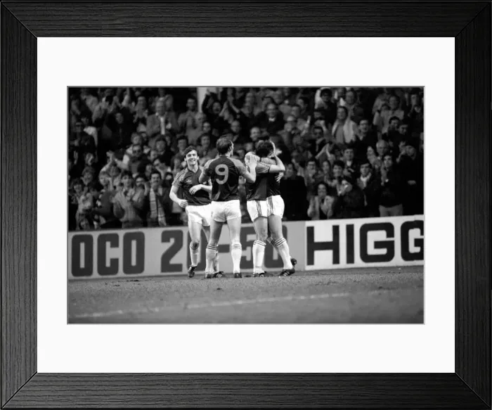 Framed Print : English League Division One match at Upton Park. West Ham United 3 v Manchester United 1 Framed Print : English League Division One match at Upton Park. West Ham United 3 v Manchester United 1