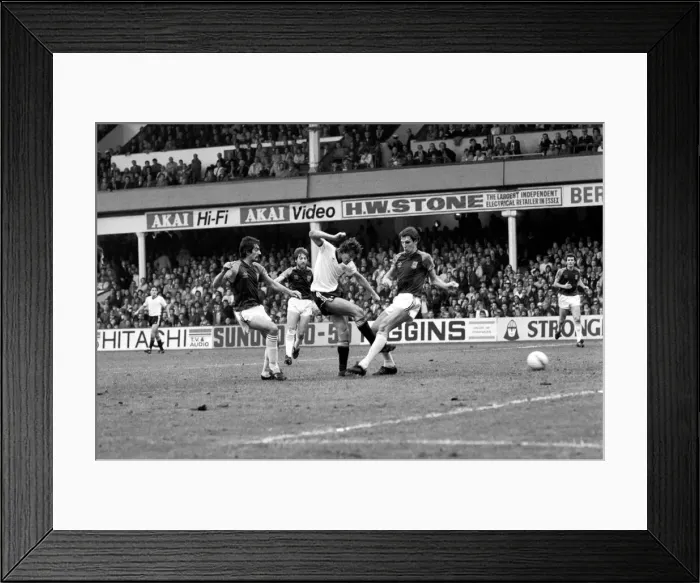 Framed Print : English League Division One match at Upton Park. West Ham United 3 v Manchester United 1 Framed Print : English League Division One match at Upton Park. West Ham United 3 v Manchester United 1