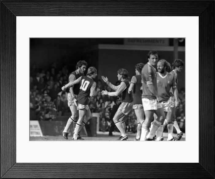 Framed Print : Division 1 football. Birmingham City 1 v. Aston Villa 2. October 1980 LF04-45-037 Framed Print : Division 1 football. Birmingham City 1 v. Aston Villa 2. October 1980 LF04-45-037