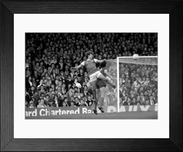 Framed Print : Division 1 football. Arsenal 1 v. Leicester 0. October 1980 LF04-38-033