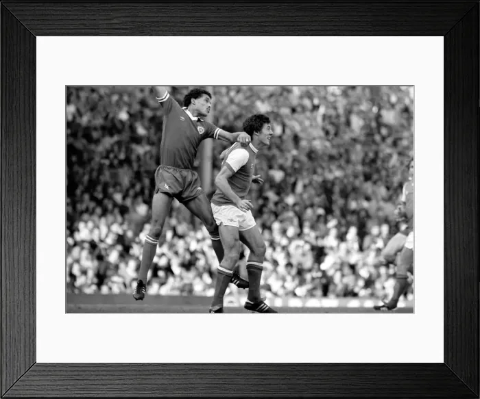 Framed Print : Division 1 football. Arsenal 1 v. Leicester 0. October 1980 LF04-38-005 Framed Print : Division 1 football. Arsenal 1 v. Leicester 0. October 1980 LF04-38-005