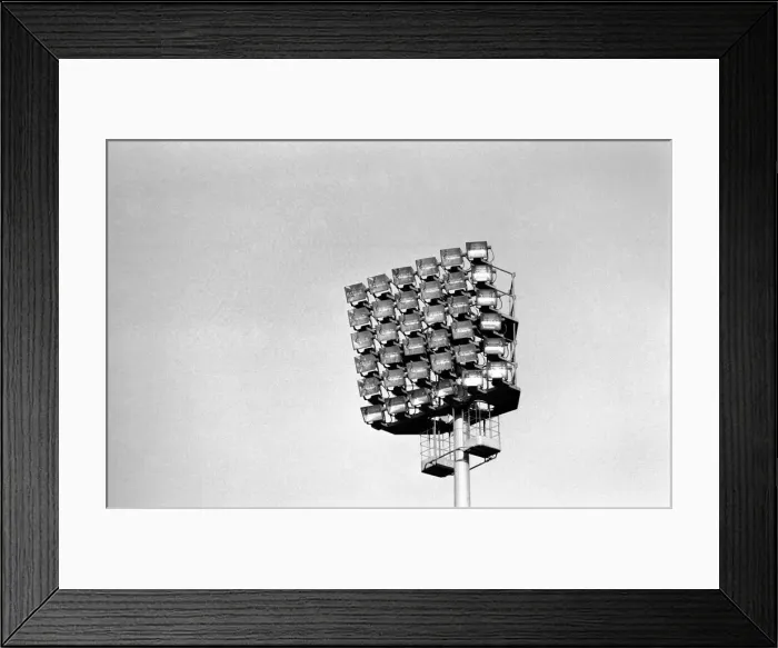 Framed Print : Floodlights. Division 1 football. Queens Park Rangers 0 v. Liverpool 1 Framed Print : Floodlights. Division 1 football. Queens Park Rangers 0 v. Liverpool 1