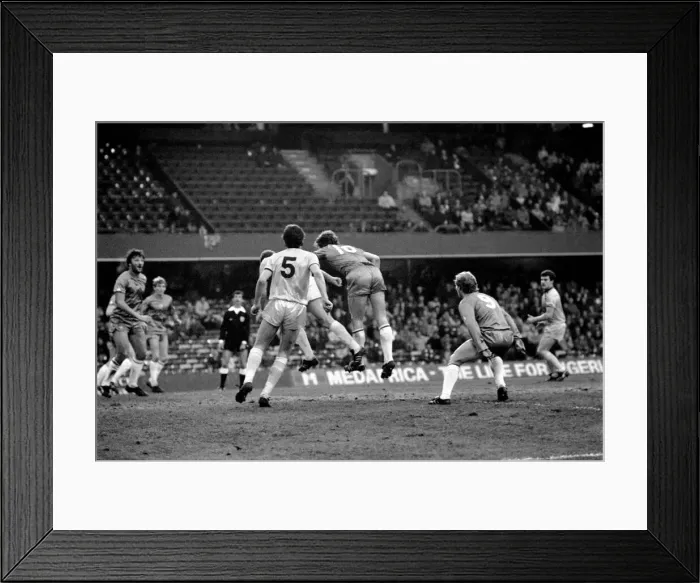 Framed Print : Division 2 football. Chelsea 2 v. Burnley 1 December 1982 LF11-27-011 Framed Print : Division 2 football. Chelsea 2 v. Burnley 1 December 1982 LF11-27-011