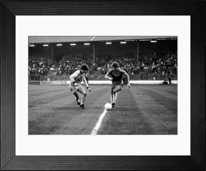Framed Print : Division 2 football. Chelsea 2 v. Burnley 1 December 1982 LF11-27-021 Framed Print : Division 2 football. Chelsea 2 v. Burnley 1 December 1982 LF11-27-021