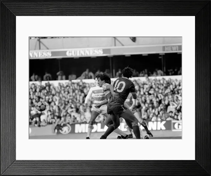Framed Print : Division 1 football. Queens Park Rangers 0 v. Liverpool 1. October 1983 LF14-09-092 Framed Print : Division 1 football. Queens Park Rangers 0 v. Liverpool 1. October 1983 LF14-09-092
