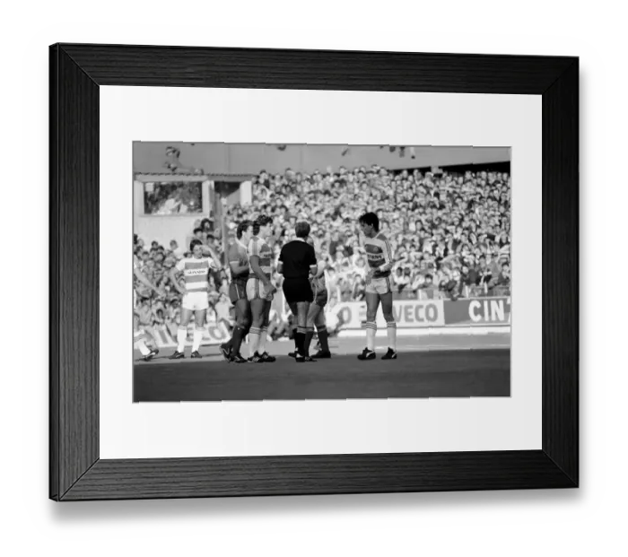Framed Print : Division 1 football. Queens Park Rangers 0 v. Liverpool 1. October 1983 LF14-09-068