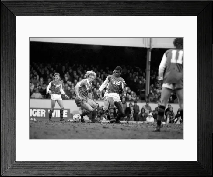 Framed Print : Division 1 football. Arsenal 3 v. Brighton and Hove Albion 1. February 1983 LF12-26-008 Framed Print : Division 1 football. Arsenal 3 v. Brighton and Hove Albion 1. February 1983 LF12-26-008