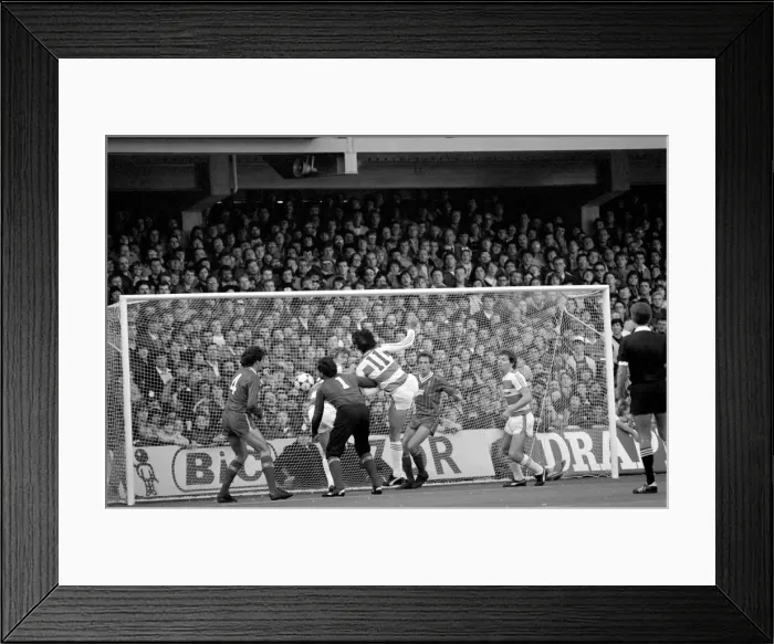 Framed Print : Division 1 football. Queens Park Rangers 0 v. Liverpool 1. October 1983 LF14-09-050