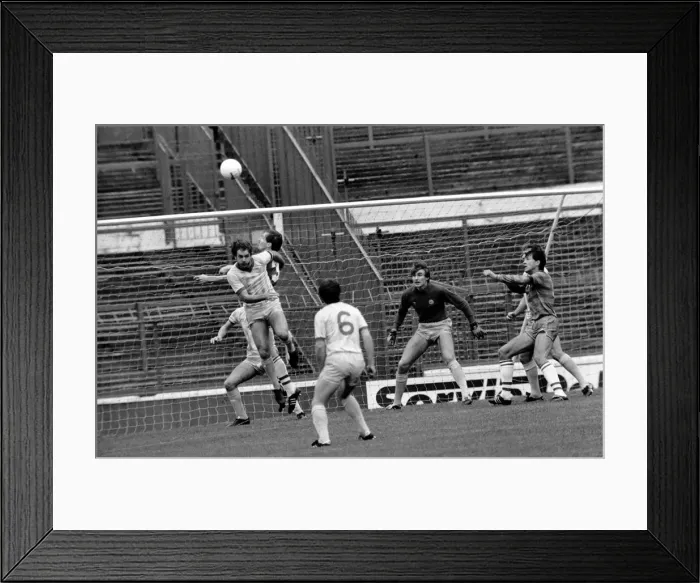 Framed Print : Division 2 football. Chelsea 2 v. Cardiff 0. October 1983 LF14-03-021 Framed Print : Division 2 football. Chelsea 2 v. Cardiff 0. October 1983 LF14-03-021