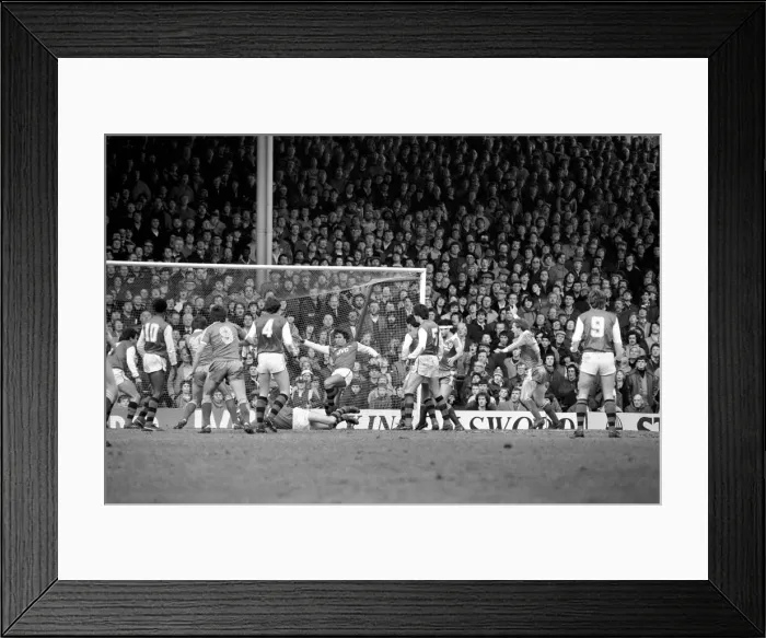 Framed Print : Division 1 football. Arsenal 3 v. Brighton and Hove Albion 1. February 1983 LF12-26-092 Framed Print : Division 1 football. Arsenal 3 v. Brighton and Hove Albion 1. February 1983 LF12-26-092