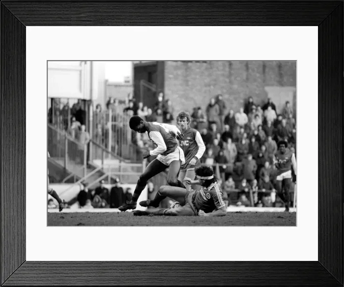 Framed Print : Division 1 football. Arsenal 3 v. Brighton and Hove Albion 1. February 1983 LF12-26-035 Framed Print : Division 1 football. Arsenal 3 v. Brighton and Hove Albion 1. February 1983 LF12-26-035