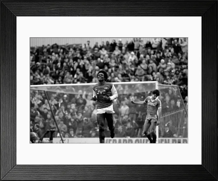 Framed Print : Division 1 football. Arsenal 3 v. Brighton and Hove Albion 1. February 1983 LF12-26-020 Framed Print : Division 1 football. Arsenal 3 v. Brighton and Hove Albion 1. February 1983 LF12-26-020