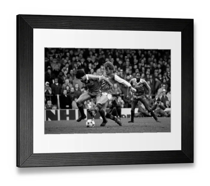 Framed Print : Division 1 football. Arsenal 3 v. Brighton and Hove Albion 1. February 1983 LF12-26-012