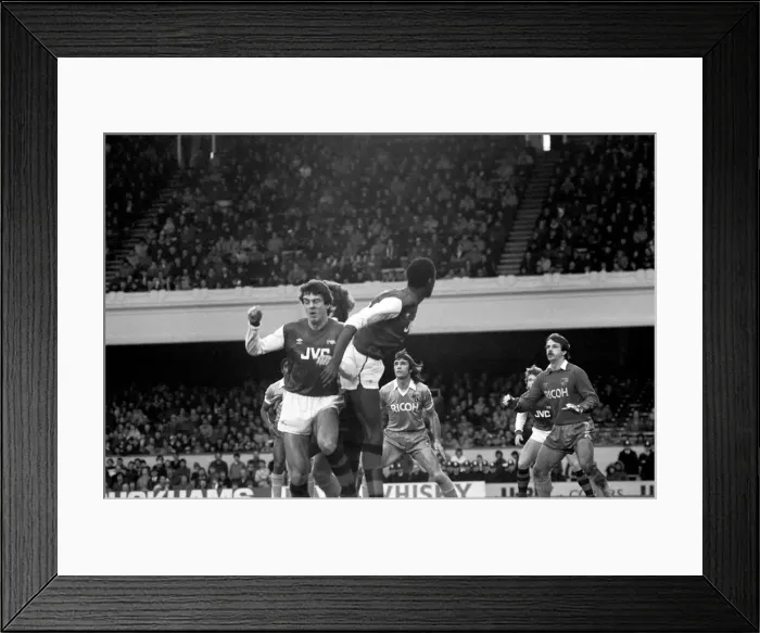 Framed Print : English League Division One match at Highbury. Arsenal 3 v Stoke City 0 Framed Print : English League Division One match at Highbury. Arsenal 3 v Stoke City 0