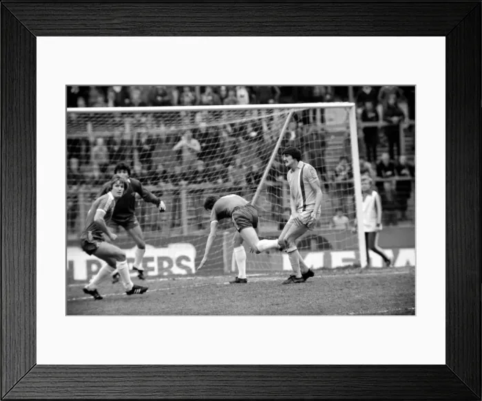 Framed Print : Chelsea 1 v. Cardiff 0. Division 2 football. March 1980 LF01-34-114