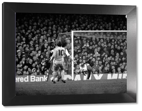 Arsenal 0 v. Leeds United 1. Division 1 football. January 1980 LF01-01-047