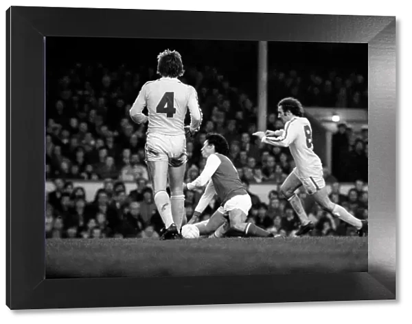 Arsenal 0 v. Leeds United 1. Division 1 football. January 1980 LF01-01-042