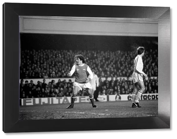 Arsenal 0 v. Leeds United 1. Division 1 football. January 1980 LF01-01-068