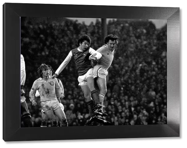 Arsenal 0 v. Leeds United 1. Division 1 football. January 1980 LF01-01
