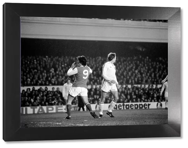 Arsenal 0 v. Leeds United 1. Division 1 football. January 1980 LF01-01-067