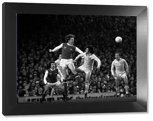 Arsenal 0 v. Leeds United 1. Division 1 football. January 1980 LF01-01-076