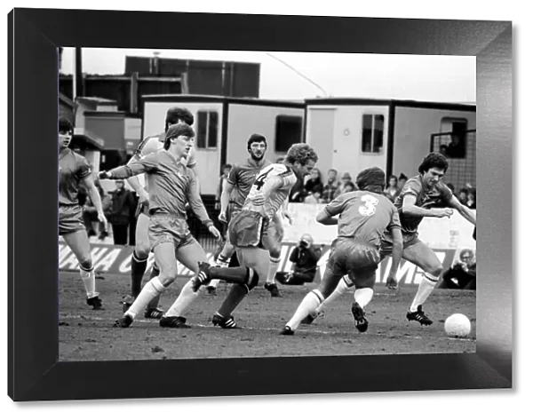 Division 2 football. Watford 1 v. Chelsea 0. February 1982 LF08-38-044