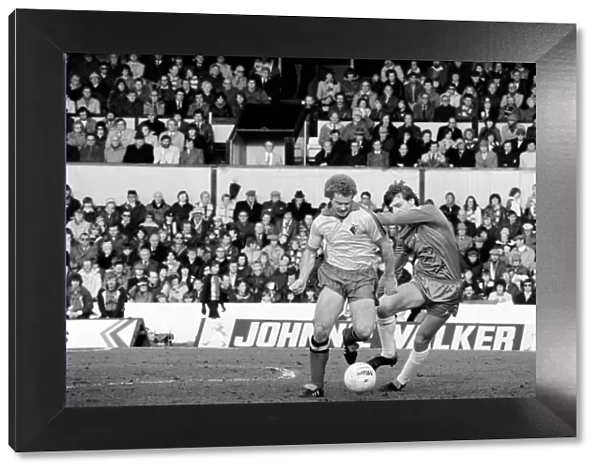 Division 2 football. Watford 1 v. Chelsea 0. February 1982 LF08-38-031