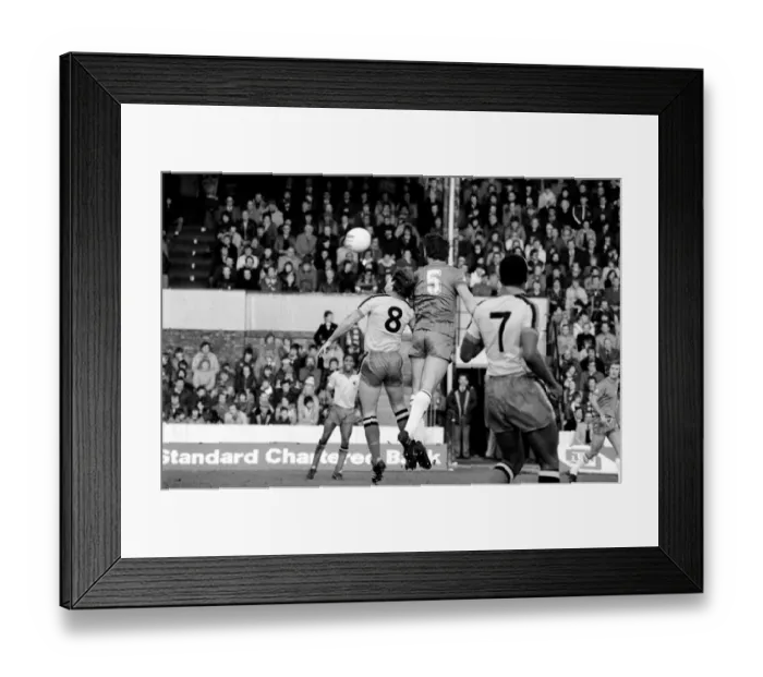 Framed Print : Division 2 football. Watford 1 v. Chelsea 0. February 1982 LF08-38-030