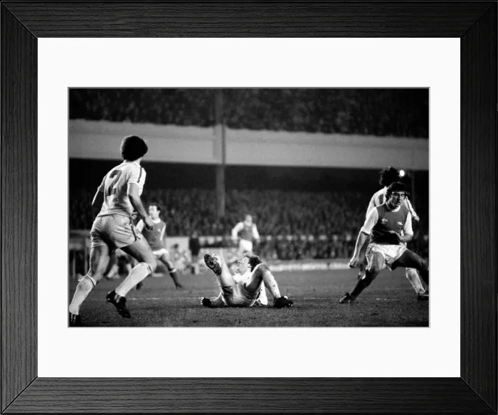Framed Print : Arsenal 0 v. Leeds United 1. Division 1 football. January 1980 LF01-01-029 Framed Print : Arsenal 0 v. Leeds United 1. Division 1 football. January 1980 LF01-01-029