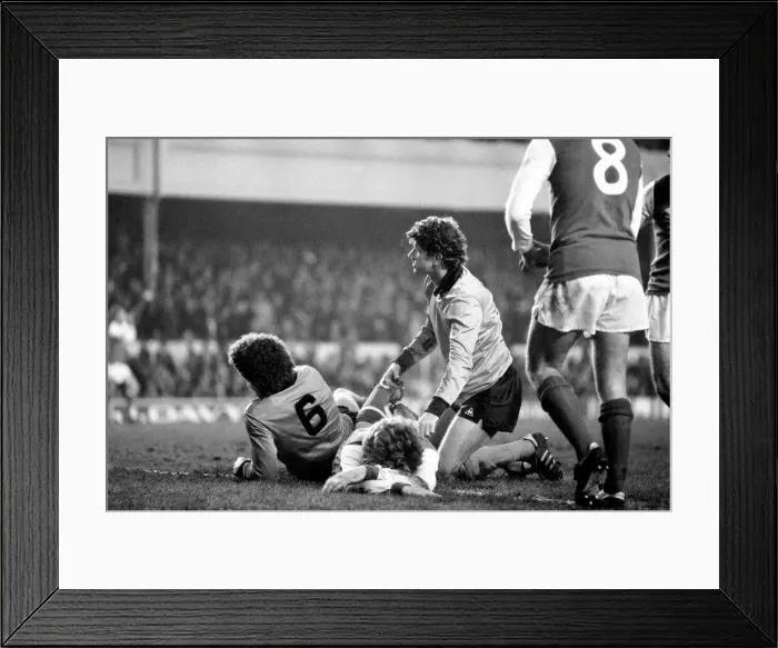 Framed Print : Arsenal 2 v. Derby County 0. Division 1 football January 1980 LF01-05-003 Framed Print : Arsenal 2 v. Derby County 0. Division 1 football January 1980 LF01-05-003