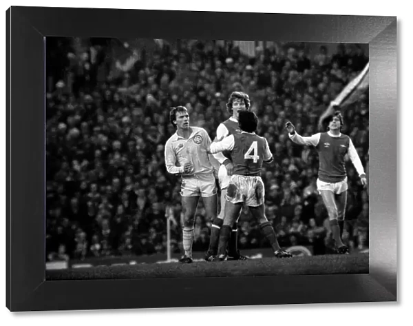 Arsenal 0 v. Leeds United 1. Division 1 football. January 1980 LF01-01-033