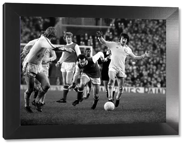 Arsenal 0 v. Leeds United 1. Division 1 football. January 1980 LF01-01-002