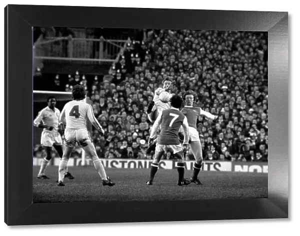 Arsenal 0 v. Leeds United 1. Division 1 football. January 1980 LF01-01-015